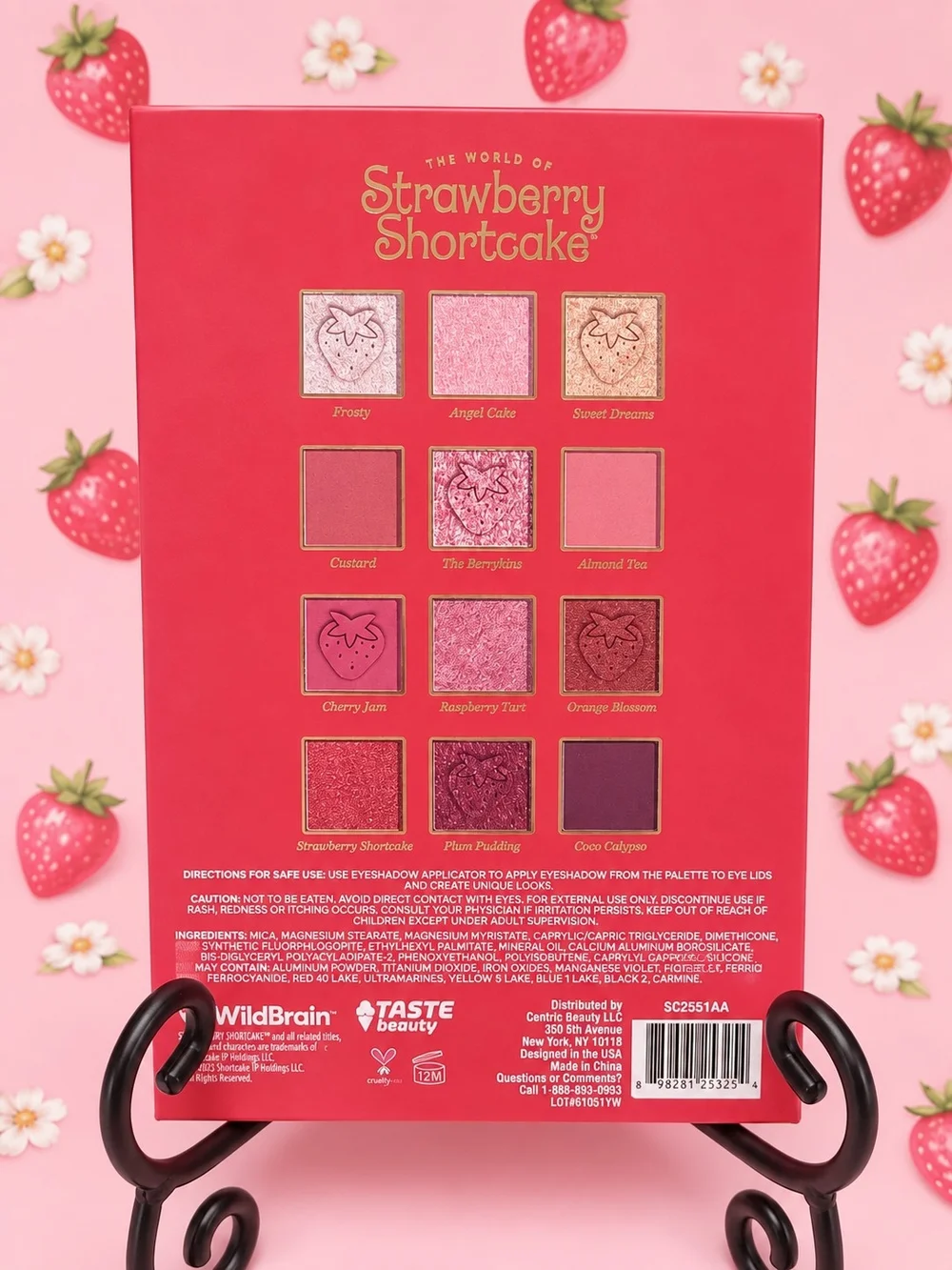 Strawberry Shortcake 12 Pan Eyeshadow Palette - NEW